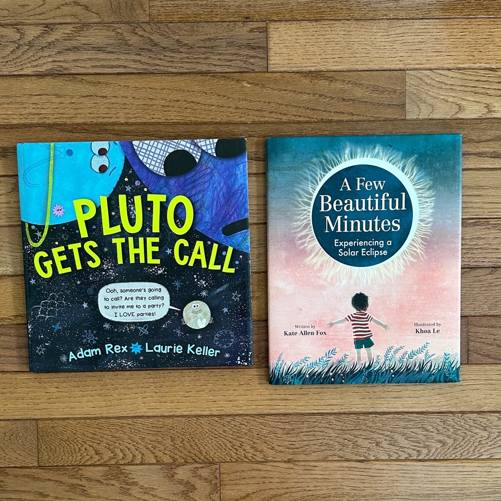 🪐NEW Children's Books Pluto Gets the Call & A Few Beautiful Minutes space bundle